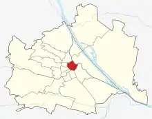 Lage von Innere Stadt (Wien)  in Wien (anklickbare Karte)