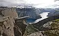 Blick auf Trolltunga