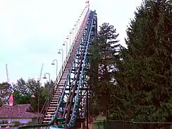 Die fast 40 m hohe Rampe