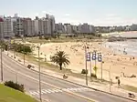 Blick auf den Strand von Buceo