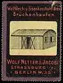 Werbemarke Wellblechbau (vor&nbsp;1918)