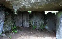 Dolmen von Runesto - innen