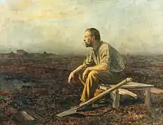 Walther Firle: Torfstecher mit Spaten