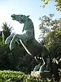 Emscherbrücher vor der Flora Marzina, Skulptur von Gustav Müller-Blankenstein, 1960