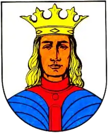 Bildnis des Jaromars im Wappen der ehemaligen Stadt Damgarten