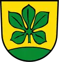 gebogener Schildfuß (über grünem Hügel&nbsp;… (Bogenfuß,Hohenfelde&nbsp;DE))