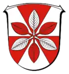 Stellvertretend das Sechsblatt im Wappen von Hohenroda