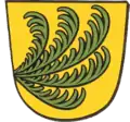 Wappen von Neuhausen (Worms) mit der Märtyrerpalme des hl.&nbsp;Cyriakus