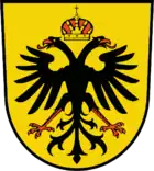 Langhalsiger Deutscher Doppeladler des Mittelalters, einfach gekrönt: Ruhland