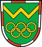 Das Wappen von Wustermark bezieht sich auf die Olympischen Sommerspiele 1936