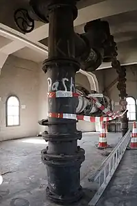 Oberste Ebene, unterhalb des Vorratsbehälters