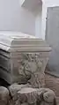 Sarkophag mit dem Wedderkopschen Wappen, wohl Gottfried von Wedderkop, in der Dechanten-Kapelle
