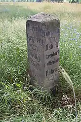 Historischer Wegweiser in Jagsal
