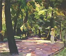 Ausritt im Englischen Garten, 1910