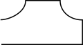 Wendehammer für Pkw, ca. 12,75&nbsp;m&nbsp;× 9,00&nbsp;m
