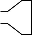 Wendehammer für Fahrzeuge bis 9&nbsp;m Länge (zweiachsiges Müllfahrzeug), ca. 9,0&nbsp;m&nbsp;× 15,50&nbsp;m