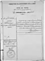 Eintrag seines Todes 5. Oktober 1856