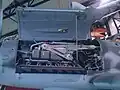 Seitenansicht auf Motor