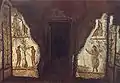 Adam und Eva auf einem Wandgemälde, 4.&nbsp;Jh.