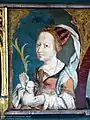 Predella, Malerei rechts: Agnes