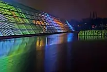 LichtkunstFlavin: Lichtinstallation im Wissenschaftspark Gelsenkirchen, 1996