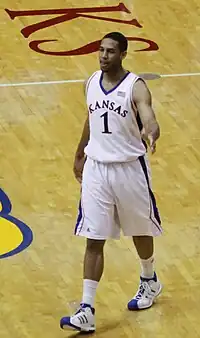 Xavier Henry im Trikot der Kansas Universität 2010