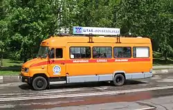 Ein ZIL-3250 im Moskauer Nahverkehr