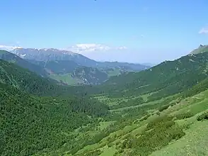 Der obere Teil des Tals Zadné Meďodoly