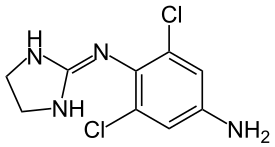 Strukturformel von Apraclonidin