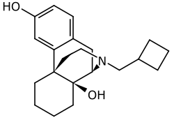 Strukturformel von Butorphanol