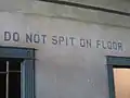 Wandinschrift in New Orleans