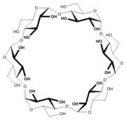 Strukturformel für α-Cyclodextrin