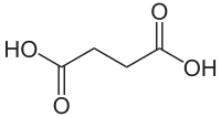 Strukturformel von Bernsteinsäure