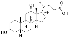 Strukturformel der Desoxycholsäure