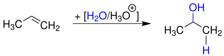 Synthese von Isopropanol durch säurekatalysierte Hydratation von Propen