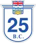 Highway 25 marker