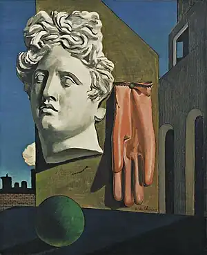The Song of Love; by Giorgio de Chirico; 1914; oil on canvas; 73 x 59.1&nbsp;cm; Museum of Modern Art (New York City)