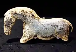 Wild horse from the Vogelherd cave, Germany, c.&nbsp;33–35,000&nbsp;BP