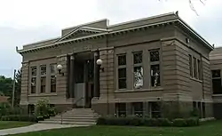 Carnegie Library in Morris.