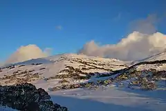 Mount Perisher at 2,054&nbsp;m (6,739&nbsp;ft)