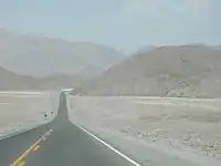 Panamericana – Pan American Highway – in the Atacama Desert northern Chile