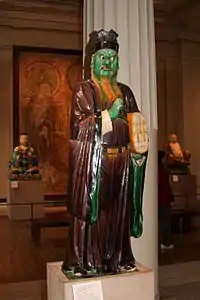Assistant to a judge of hell; c. 1522–1620; stoneware; height: 137 cm; British Museum