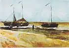 Beach at Scheveningen in Calm Weather, oil on paper on wood1882Private collection (F2), displayed in the Minnesota Maritime Art Museum