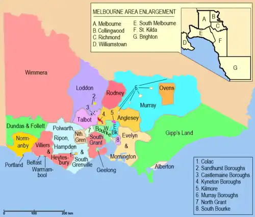 &nbsp; &nbsp; &nbsp; &nbsp; Districts 1856-1859