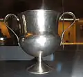 Silver cantharus, height 12.5 cm, weight 316 g.BM ref:1975,1002.6