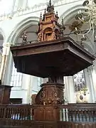 Kanzel in der Nieuwe Kerk