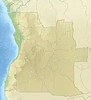 Lagekarte von Angola