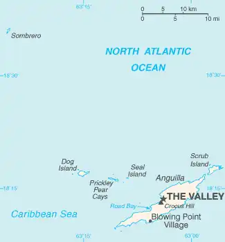 Karte von Anguilla