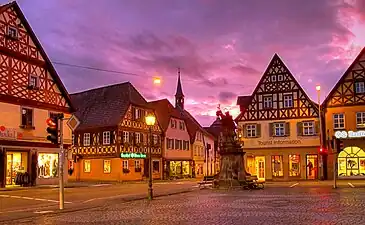 Der Marktplatz in Abendstimmung