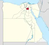 Lage des Gouvenements Kairo in Ägypten